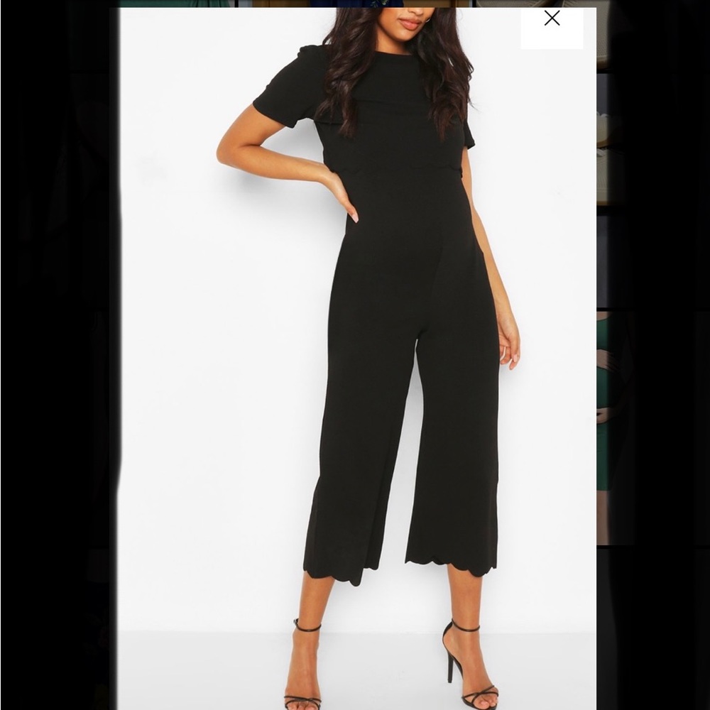 Black maternity jumpsuit